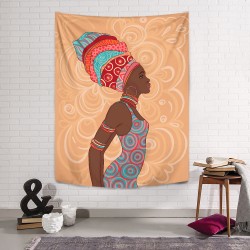 Afro American Girl 2 Duvar Örtüsü Afro American Girl 2 Duvar Örtüsü
