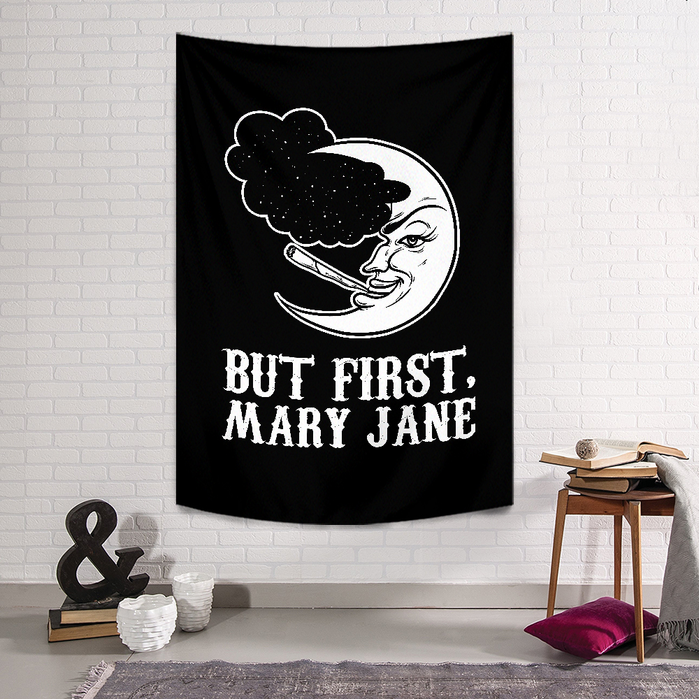 Black Mary Jane Duvar Örtüsü