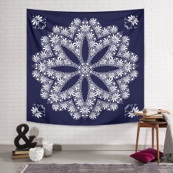 Blue Carpet Mandala Duvar Örtüsü Blue Carpet Mandala Duvar Örtüsü