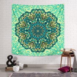 Blue Delhi Mandala Duvar Örtüsü Blue Delhi Mandala Duvar Örtüsü