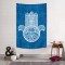 Blue Hamsa Duvar Örtüsü 
