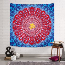 Blue Red Mandala Duvar Örtüsü Blue Red Mandala Duvar Örtüsü
