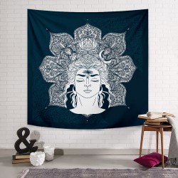 Blue Shiva Duvar Örtüsü