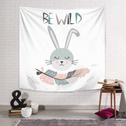 Bunny Be Wild Duvar Örtüsü