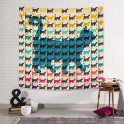 Cat Pattern Duvar Örtüsü