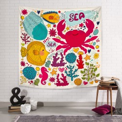 Crab Prin Duvar Örtüsü Crab Prin Duvar Örtüsü