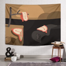 Eriyen Saatler Minimal Duvar Örtüsü