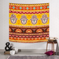 Ethnic Tribal Hand Eyes Duvar Örtüsü