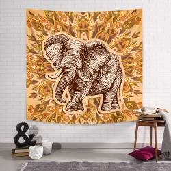 Fil Mandala Duvar Örtüsü Fil Mandala Duvar Örtüsü