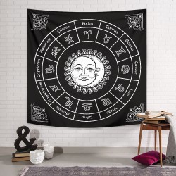 Füme Burçlar Duvar Örtüsü Füme Burçlar Duvar Örtüsü