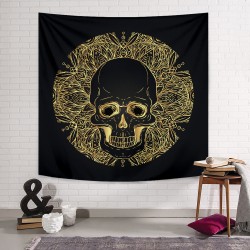 Gold Skull Lotus Duvar Örtüsü Gold Skull Lotus Duvar Örtüsü