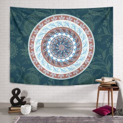 Green Boho Mandala Duvar Örtüsü Green Boho Mandala Duvar Örtüsü