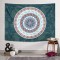 Green Boho Mandala Duvar Örtüsü