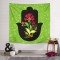 Green Hamsa Duvar Örtüsü