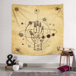 Hand Solar System Duvar Örtüsü Hand Solar System Duvar Örtüsü