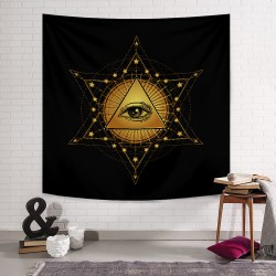 İlluminati Geometrik Duvar Örtüsü