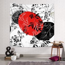 Kırmızı Siyah Duvar Örtüsü Kırmızı Siyah Duvar Örtüsü