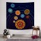Mandala ve Güneş Sistemi Duvar Örtüsü