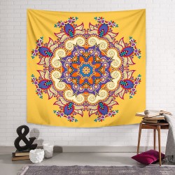 Mantra Mandala Duvar Örtüsü Mantra Mandala Duvar Örtüsü