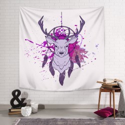 Mor Geyik Duvar Örtüsü Mor Geyik Duvar Örtüsü