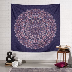 Mor Tribal Mandala Duvar Örtüsü Mor Tribal Mandala Duvar Örtüsü