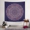 Mor Tribal Mandala Duvar Örtüsü