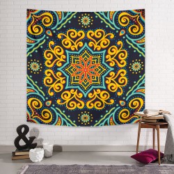 Mumbai Mandala 2 Duvar Örtüsü Mumbai Mandala 2 Duvar Örtüsü