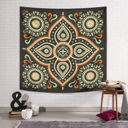Mumbai Mandala Duvar Örtüsü Mumbai Mandala Duvar Örtüsü