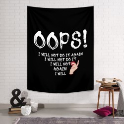 Not Again Duvar Örtüsü Not Again Duvar Örtüsü