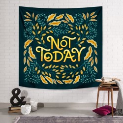 Not Today Floral Duvar Örtüsü Not Today Floral Duvar Örtüsü