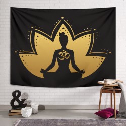 Om Yoga Duvar Örtüsü Om Yoga Duvar Örtüsü