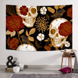 Orange Skulls Duvar Örtüsü Orange Skulls Duvar Örtüsü