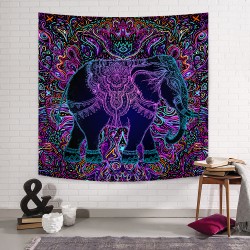 Psikedelik Fil Duvar Örtüsü Psikedelik Fil Duvar Örtüsü