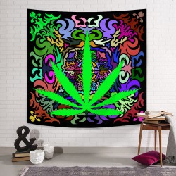 Psikedelik Yaprak Duvar Örtüsü Psikedelik Yaprak Duvar Örtüsü