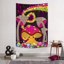 Psychedelic Mushroom Duvar Örtüsü Psychedelic Mushroom Duvar Örtüsü