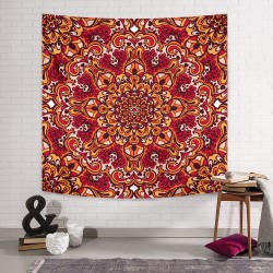 Red Delhi Mandala Duvar Örtüsü Red Delhi Mandala Duvar Örtüsü