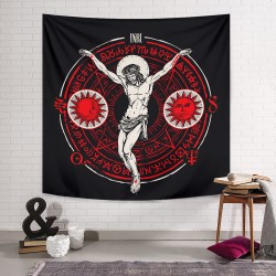 Red Jesus Duvar Örtüsü