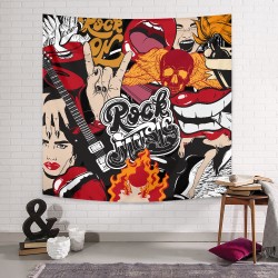 Rock Music Duvar Örtüsü Rock Music Duvar Örtüsü