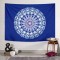 Saks Mavisi Mandala Duvar Örtüsü