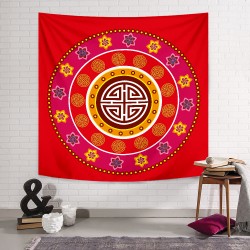 Sembolik Mandala Duvar Örtüsü Sembolik Mandala Duvar Örtüsü
