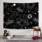 Siyah Kolaj Duvar Örtüsü