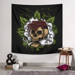 Skull Smoke Duvar Örtüsü Skull Smoke Duvar Örtüsü