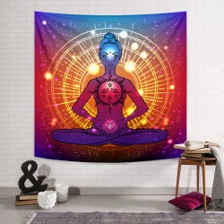 Sun Yoga Girl Duvar Örtüsü Sun Yoga Girl Duvar Örtüsü