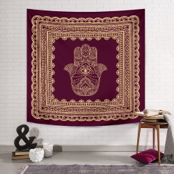 Tattoo Hamsa Duvar Örtüsü