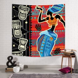Tribal Ethnic Woman Duvar Örtüsü