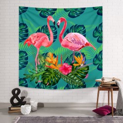 Tropikal Flamingo Duvar Örtüsü Tropikal Flamingo Duvar Örtüsü