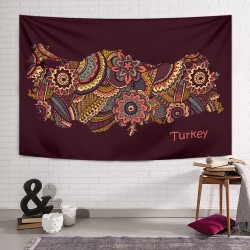 Turkey Mandala Duvar Örtüsü Turkey Mandala Duvar Örtüsü