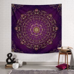 Vintage Mor Mandala Duvar Örtüsü Vintage Mor Mandala Duvar Örtüsü