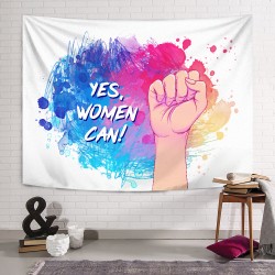 Yes Women Can Duvar Örtüsü Yes Women Can Duvar Örtüsü