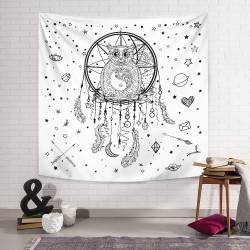 Yin Yang Baykuş Duvar Örtüsü Yin Yang Baykuş Duvar Örtüsü
